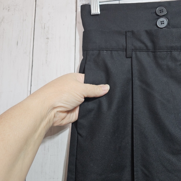 AEL AMY ENJOY LIFE Women's Black High Waisted Pants Pockets Size XS Front Seam. - Picture 3 of 10